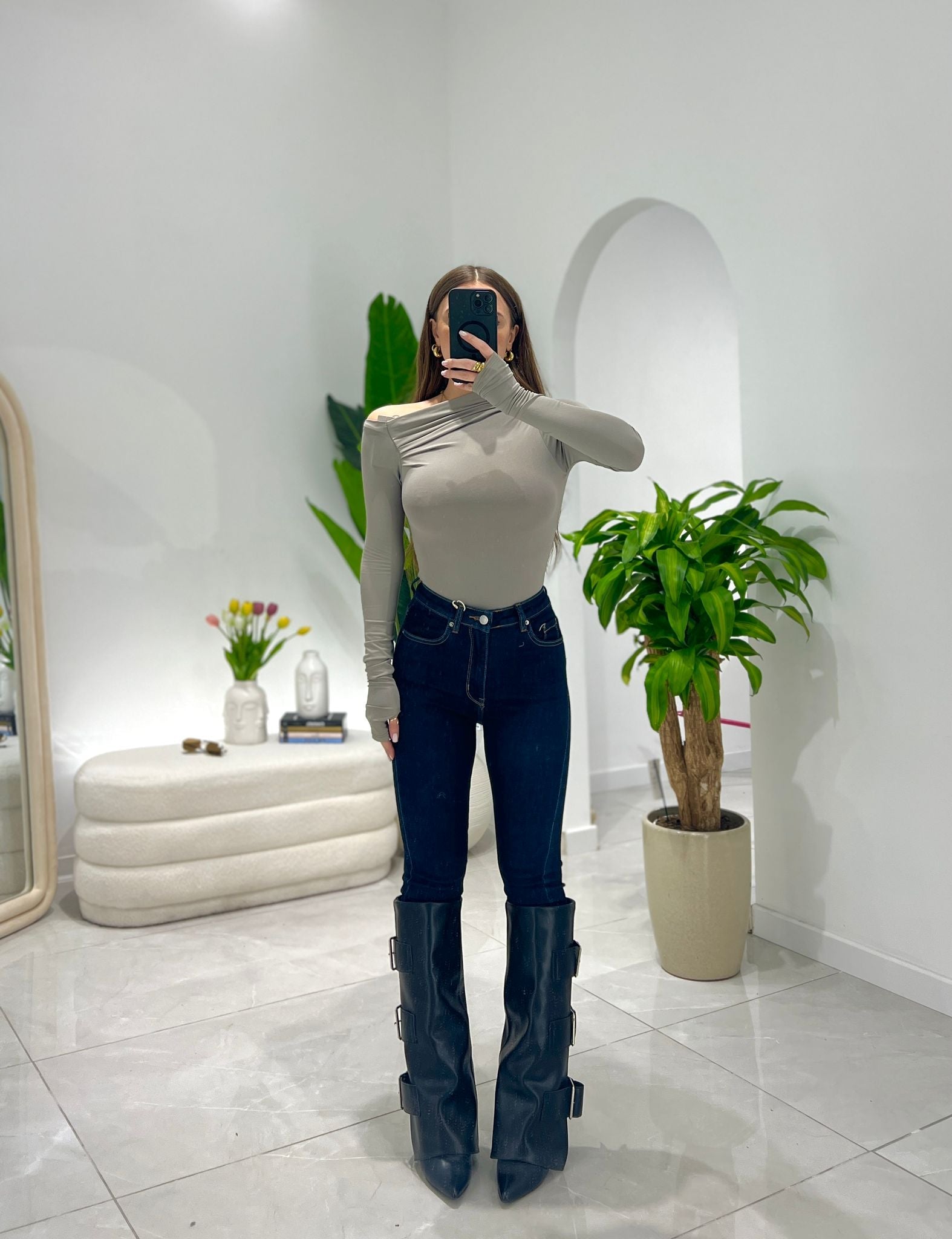 Jeans Minogue 8063 (Denim scuro) - Frida Shop