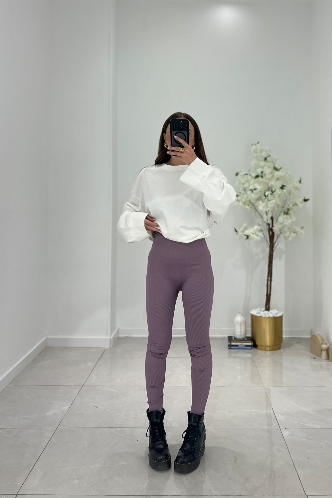 Leggings Kelsi XY06 (Viola) - Frida Shop