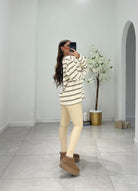 Leggings Victory 57496 - 3 (Beige) - Frida Shop