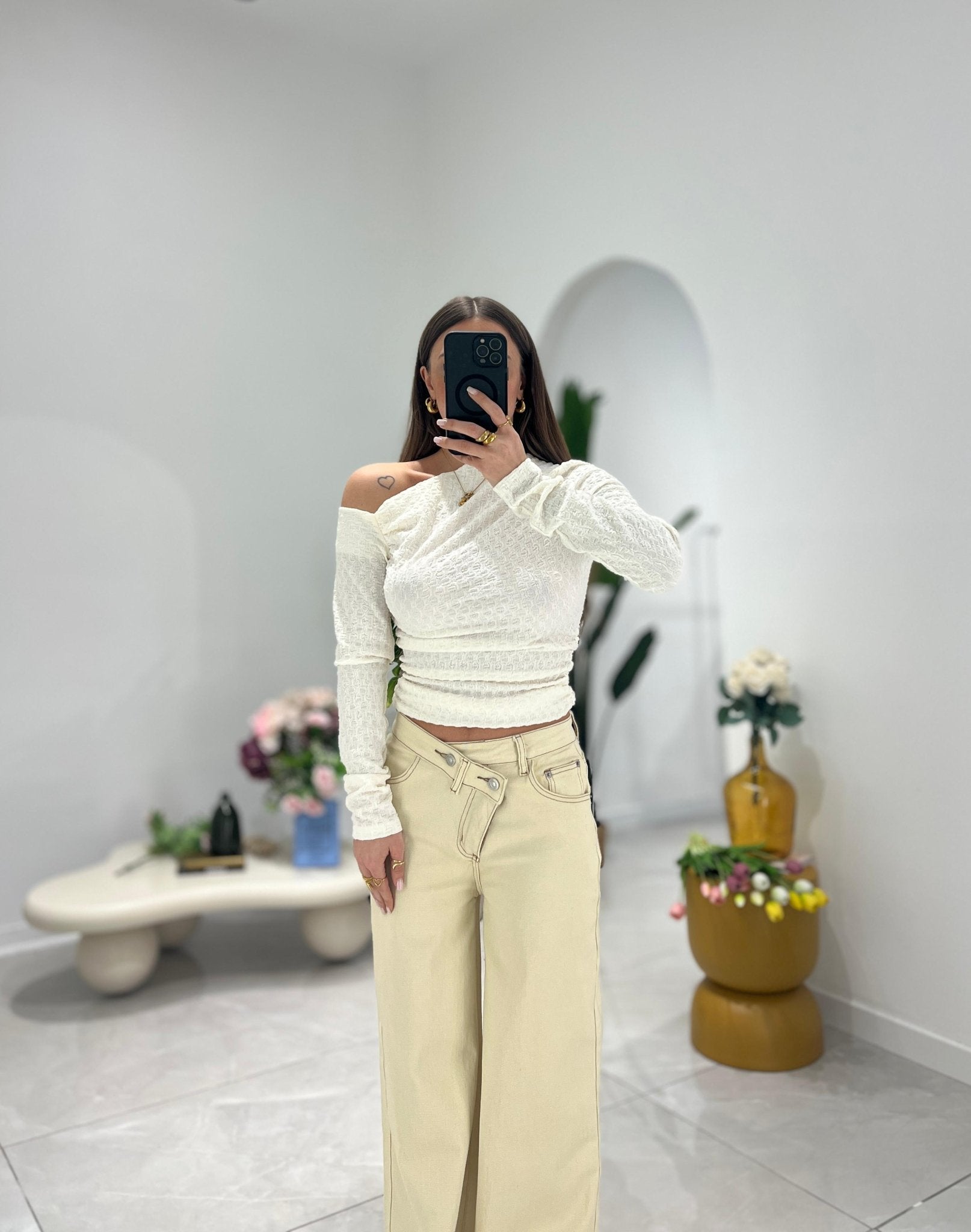 Maglia Lucy 23332 (panna) - Frida Shop