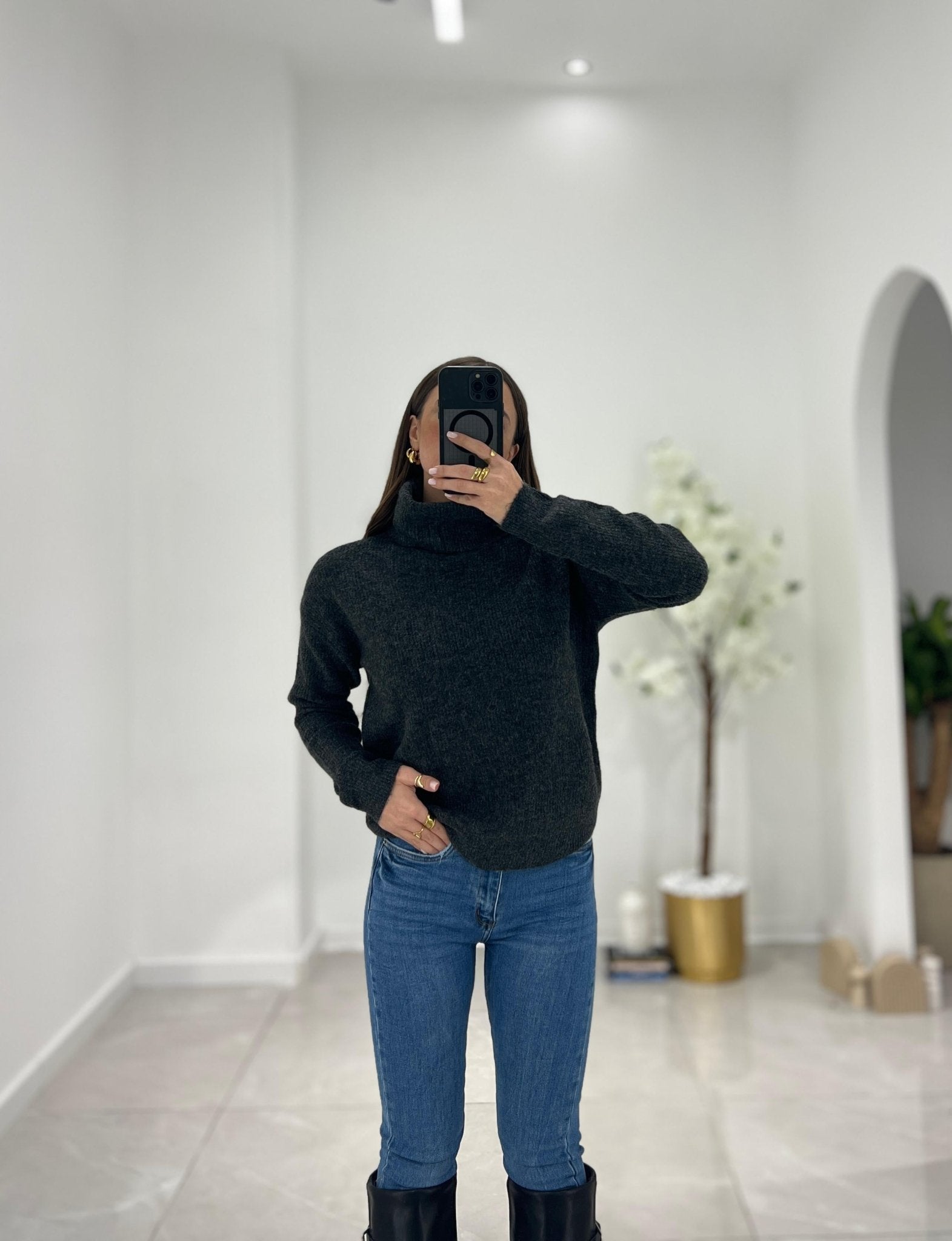 Maglioncino Betsy 8432 (grigio scuro) - Frida Shop