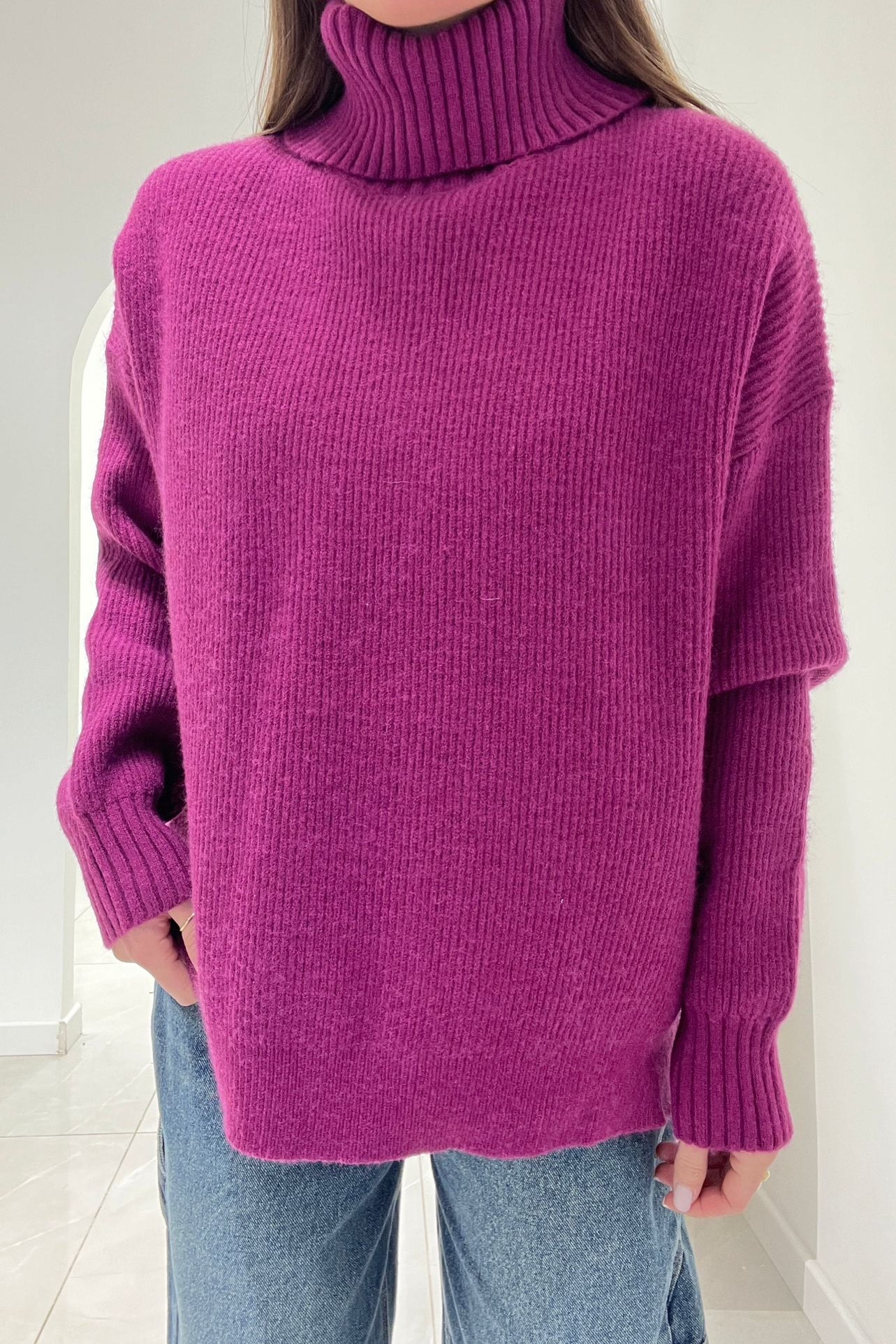 Maglione Clory 23023 (magenta) - Frida Shop