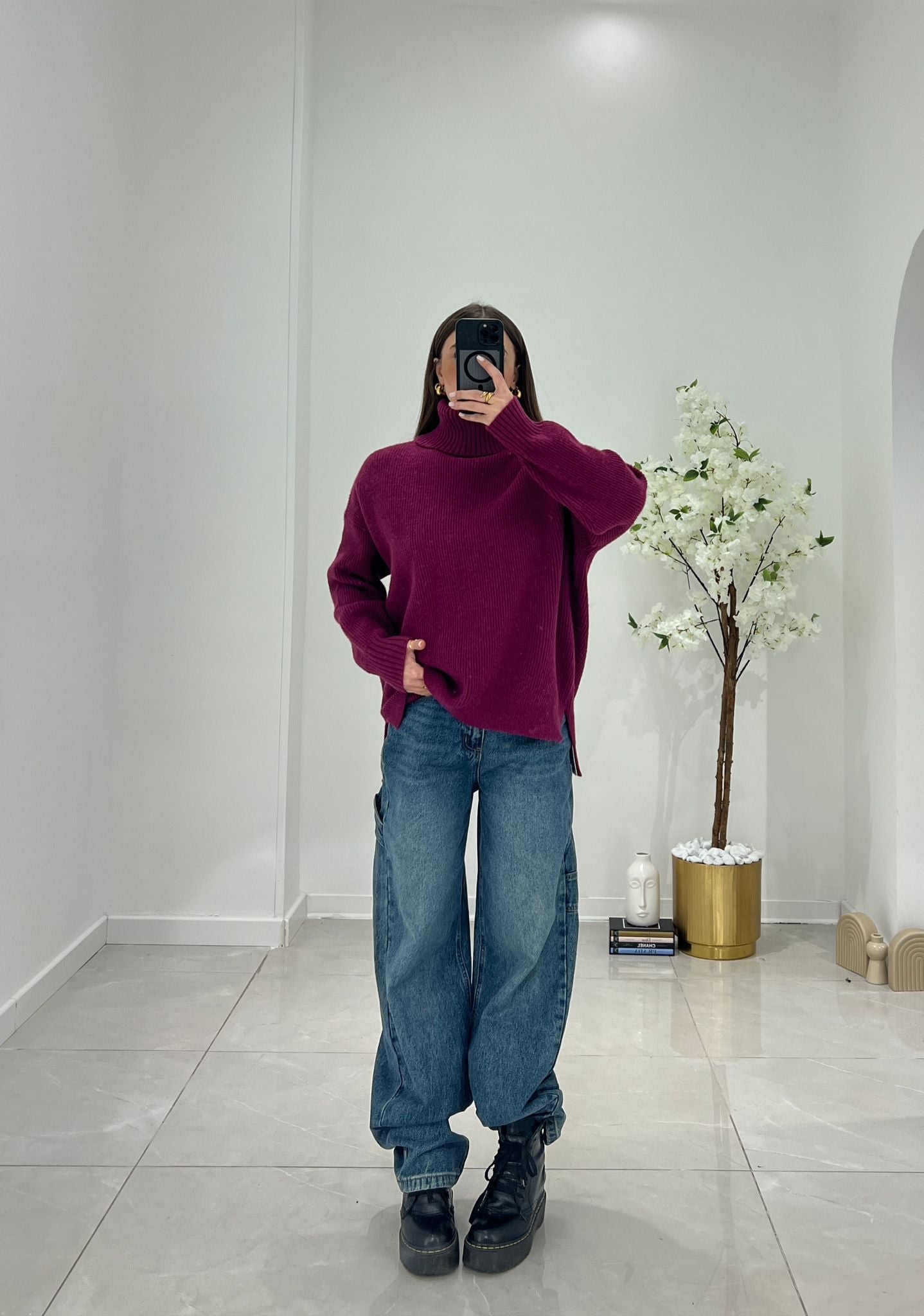 Maglione Clory 23023 (magenta) - Frida Shop