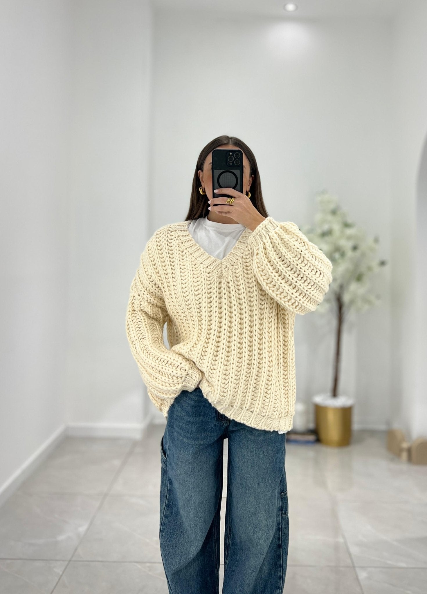 Maglione Zaida 6372 (panna) - Frida Shop