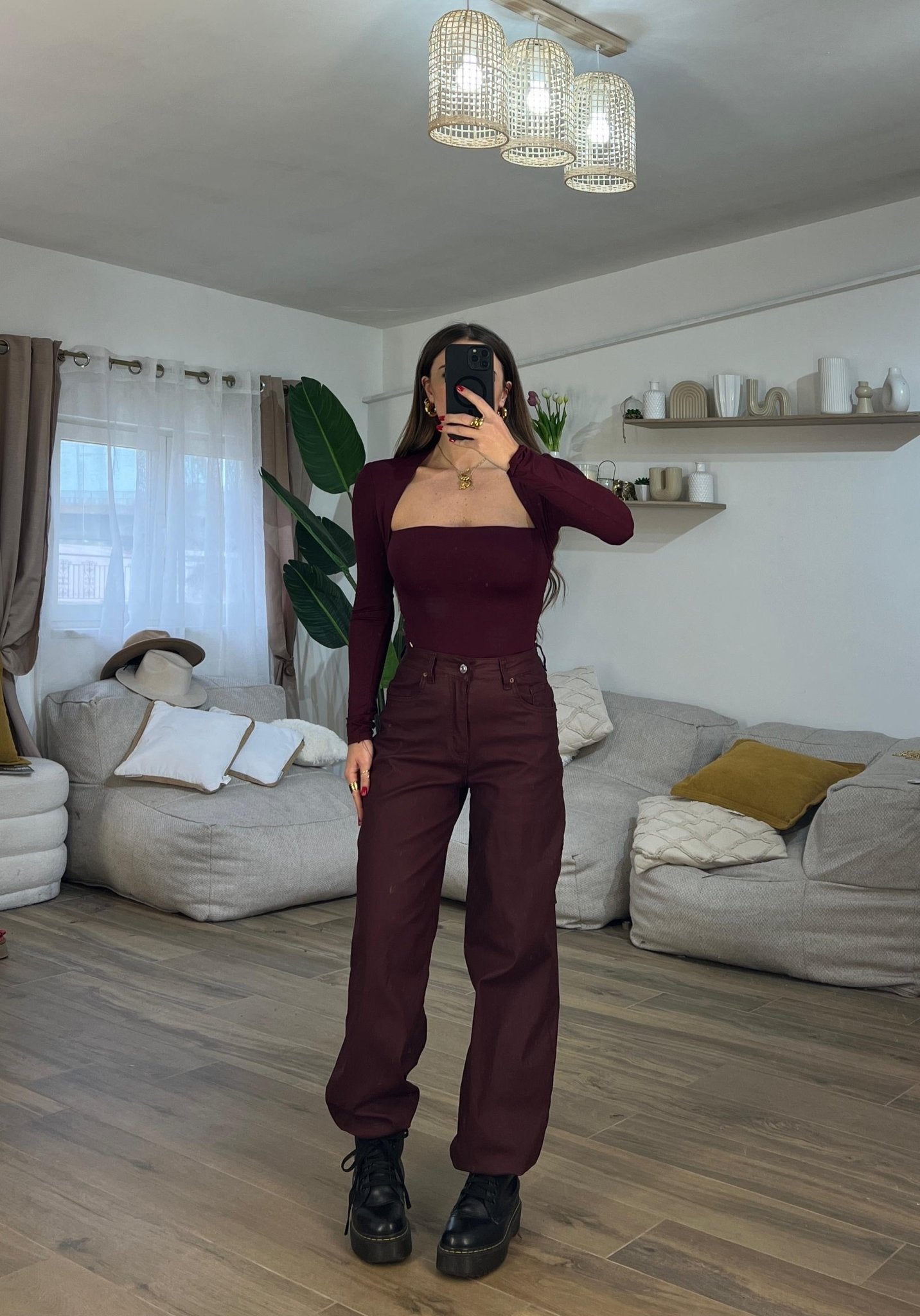 Pantalone ecopelle Jessy 8597 - Frida Shop