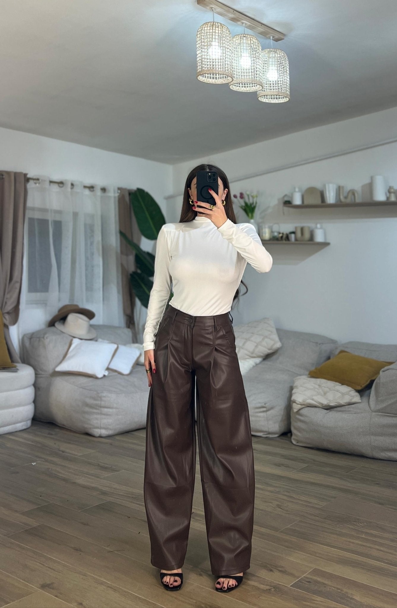 Pantalone Eleine 383 - 2 (marrone) - Frida Shop