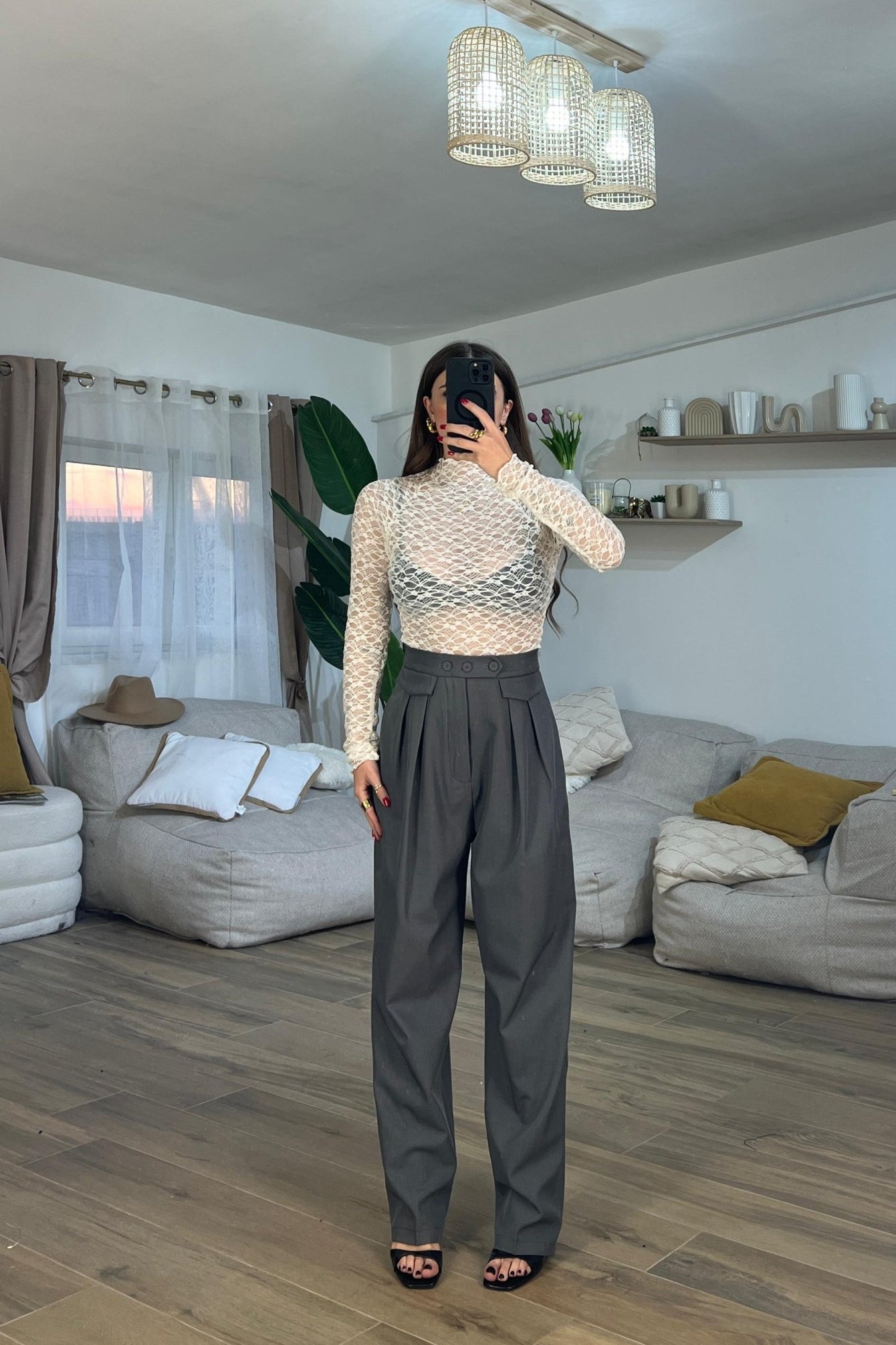 Pantalone Isabel 7329 (grigio) - Frida Shop