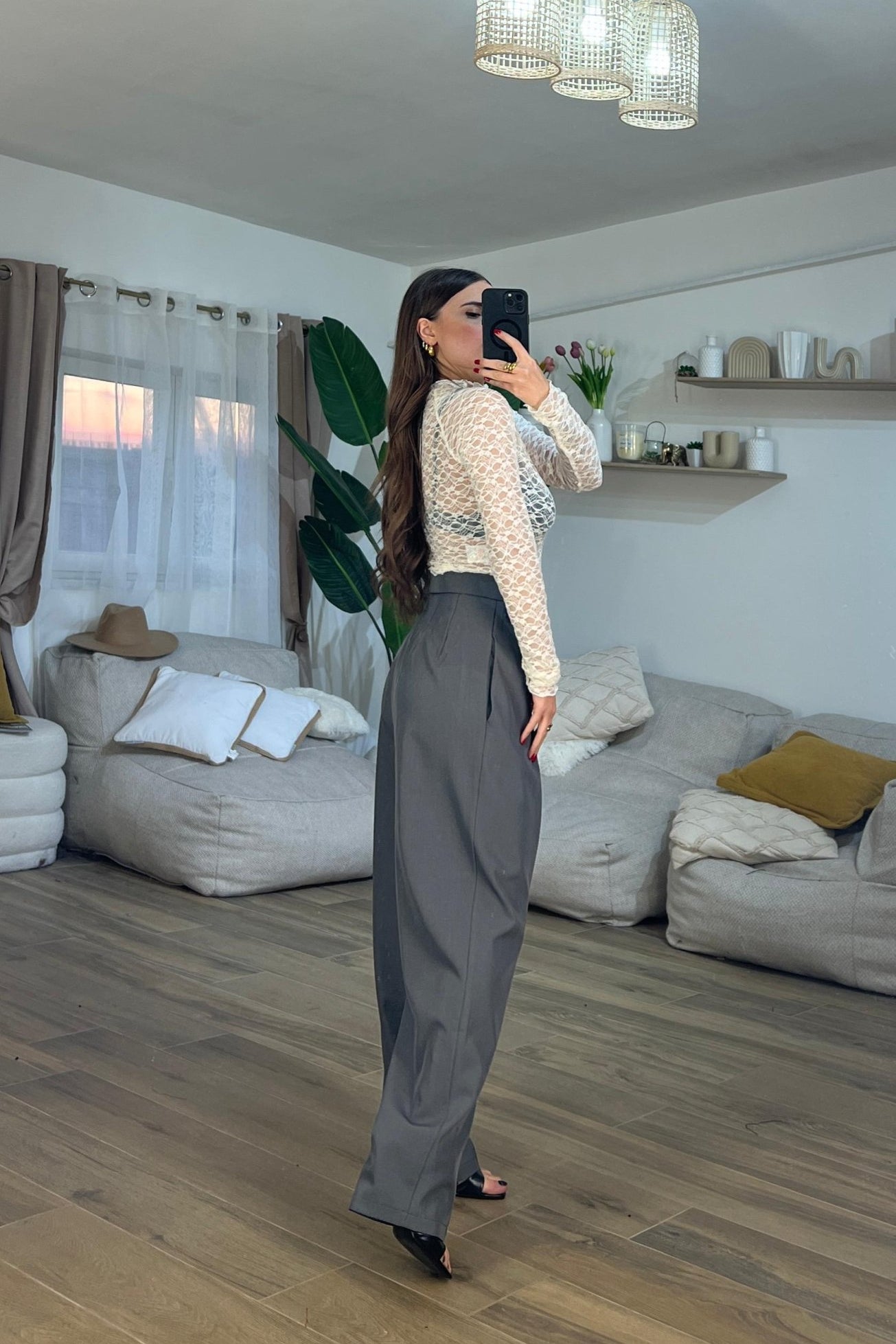 Pantalone Isabel 7329 (grigio) - Frida Shop