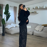 Pantalone Luxury 125361 (nero) - Frida Shop