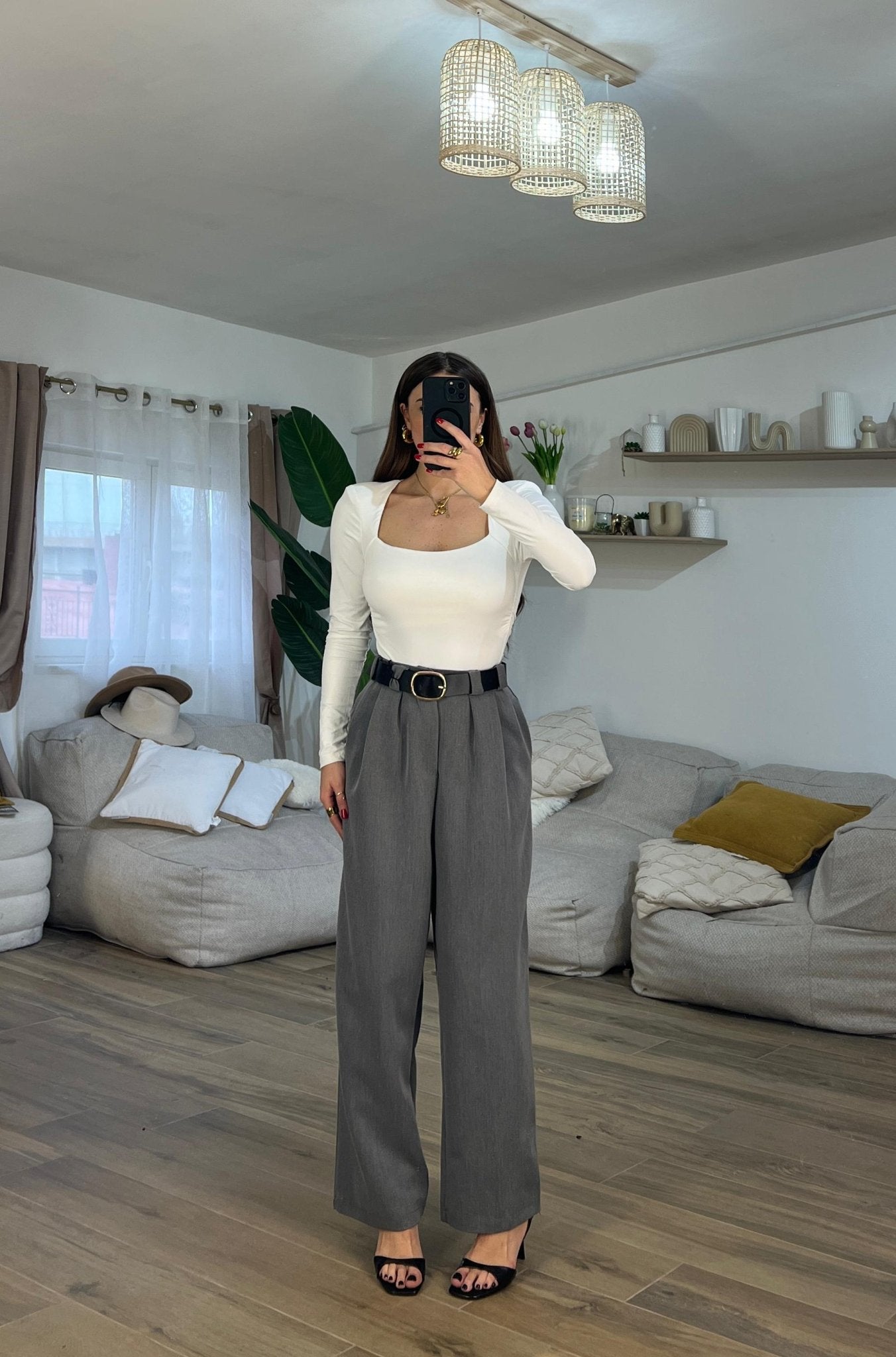 Pantalone Misha 6165 (grigio) - Frida Shop