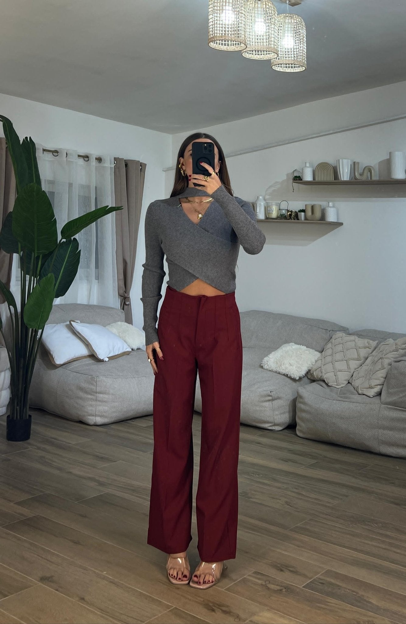 Pantalone Taylor 9147(bordeaux) - Frida Shop