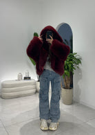 Pelliccia Buffy 6621 (bordeaux) - Frida Shop