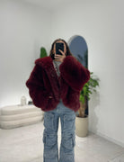 Pelliccia Buffy 6621 (bordeaux) - Frida Shop