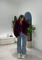 Pelliccia Buffy 6621 (bordeaux) - Frida Shop