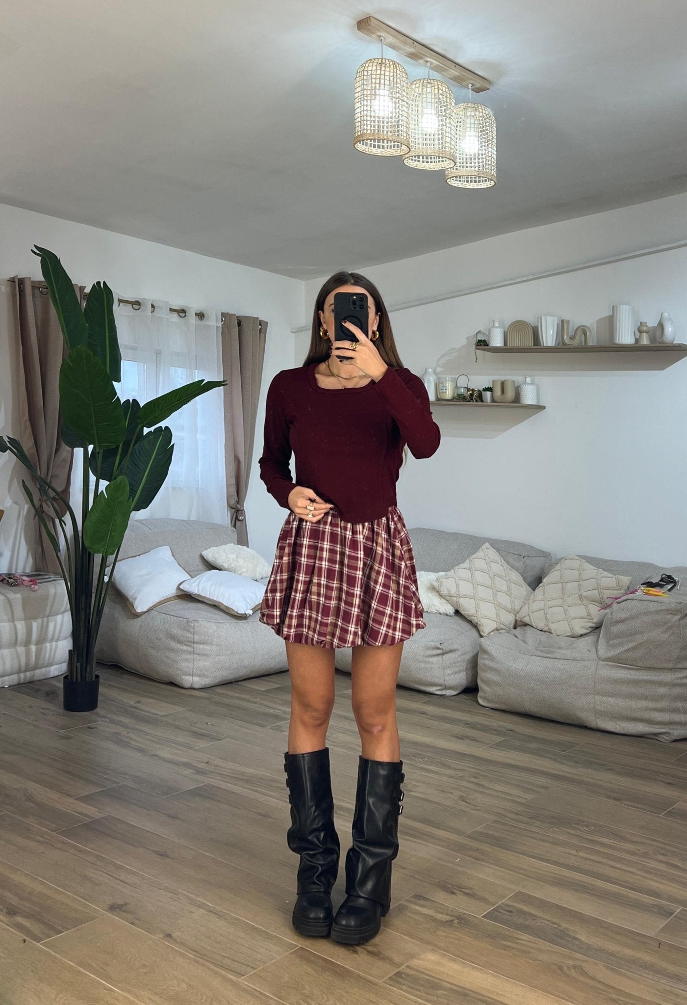 Shirt Glenda 5553(bordeaux) - Frida Shop
