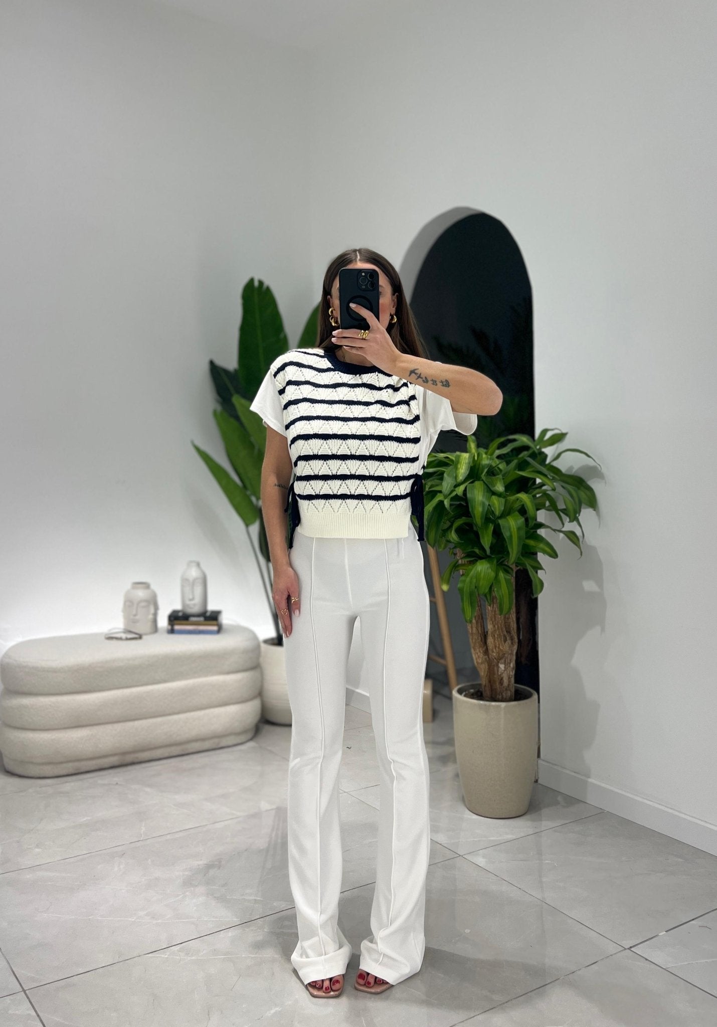 Shirt Maira 62418 (righe blu) - Frida Shop