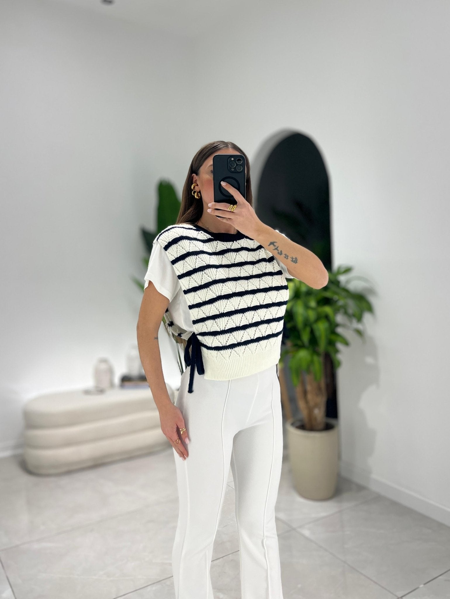 Shirt Maira 62418 (righe blu) - Frida Shop