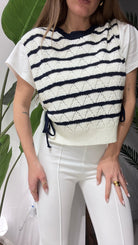 Shirt Maira 62418 (righe blu) - Frida Shop