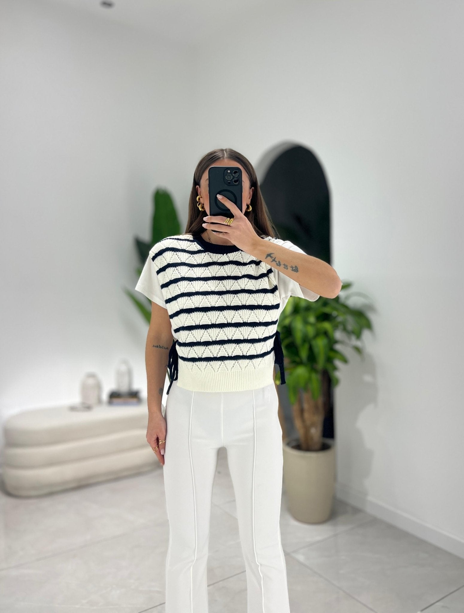 Shirt Maira 62418 (righe blu) - Frida Shop