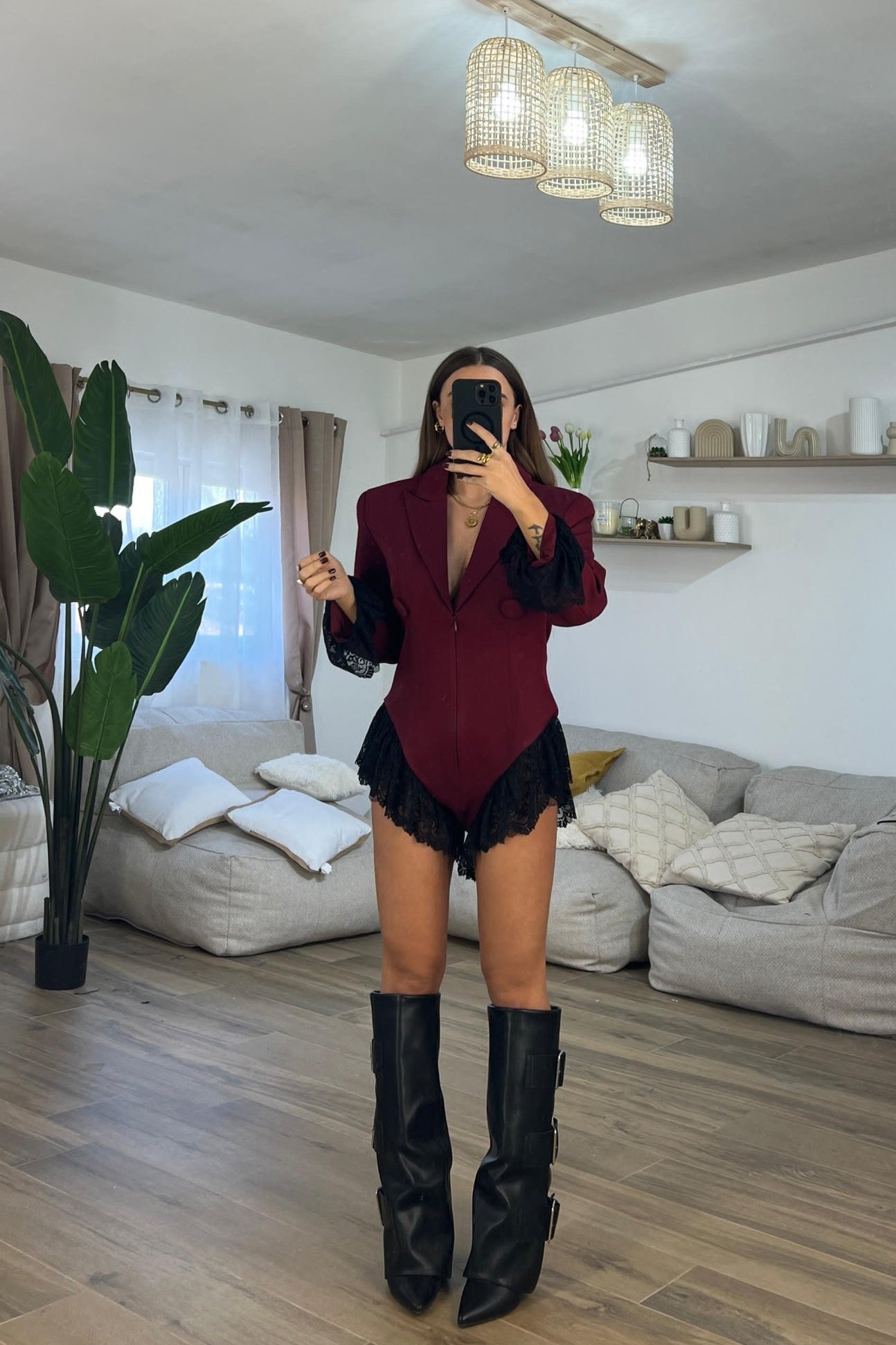 Tutina Chantal 6760(bordeaux) - Frida Shop