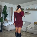 Vestitino Cinthya 23311 (Bordeaux) - Frida Shop