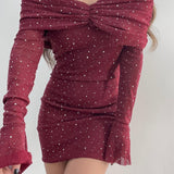 Vestitino Cinthya 23311 (Bordeaux) - Frida Shop