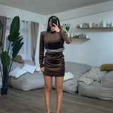 Vestitino Dahlia 133461 (Marrone) - Frida Shop