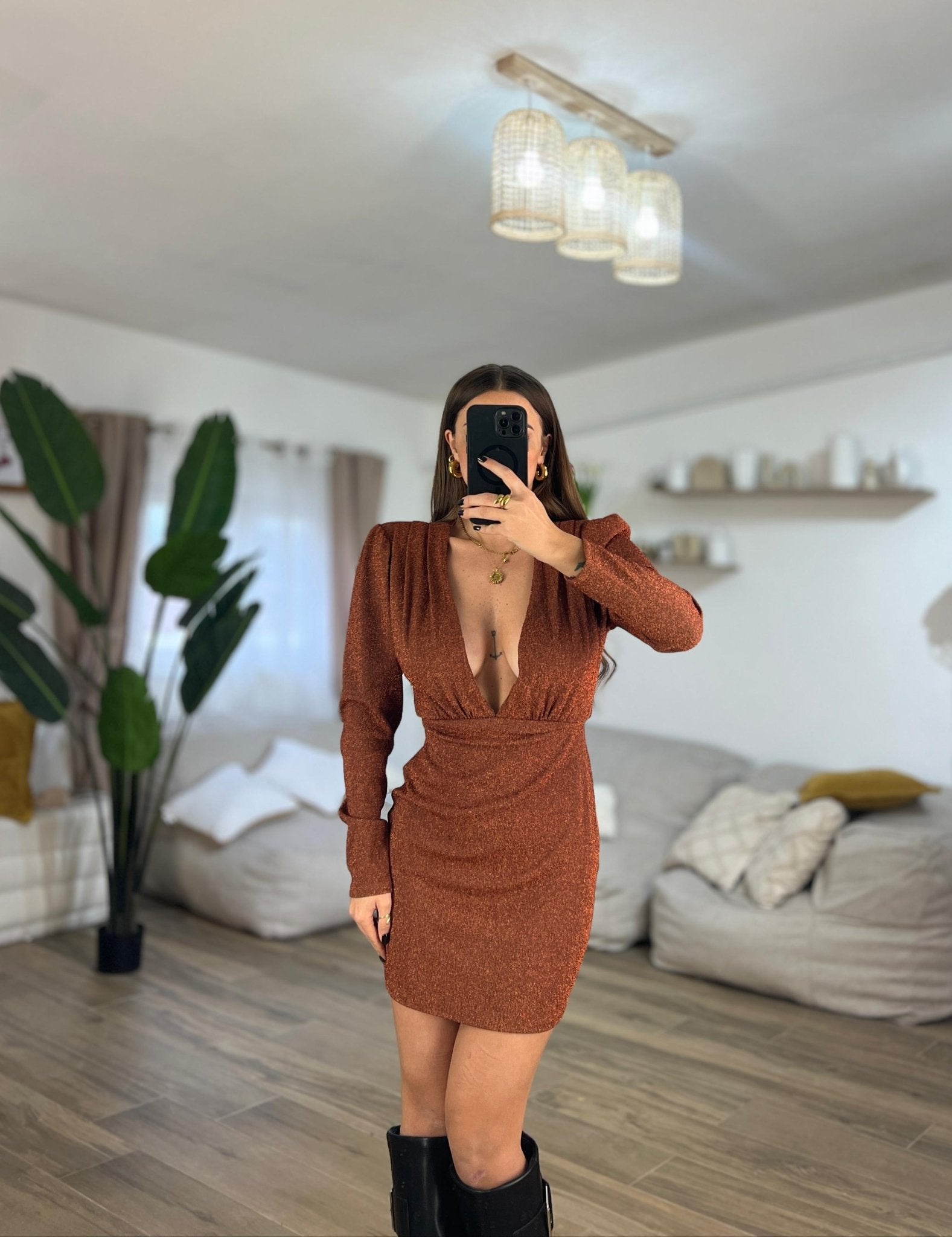 Vestito Alis 25908 (bronzo) - Frida Shop