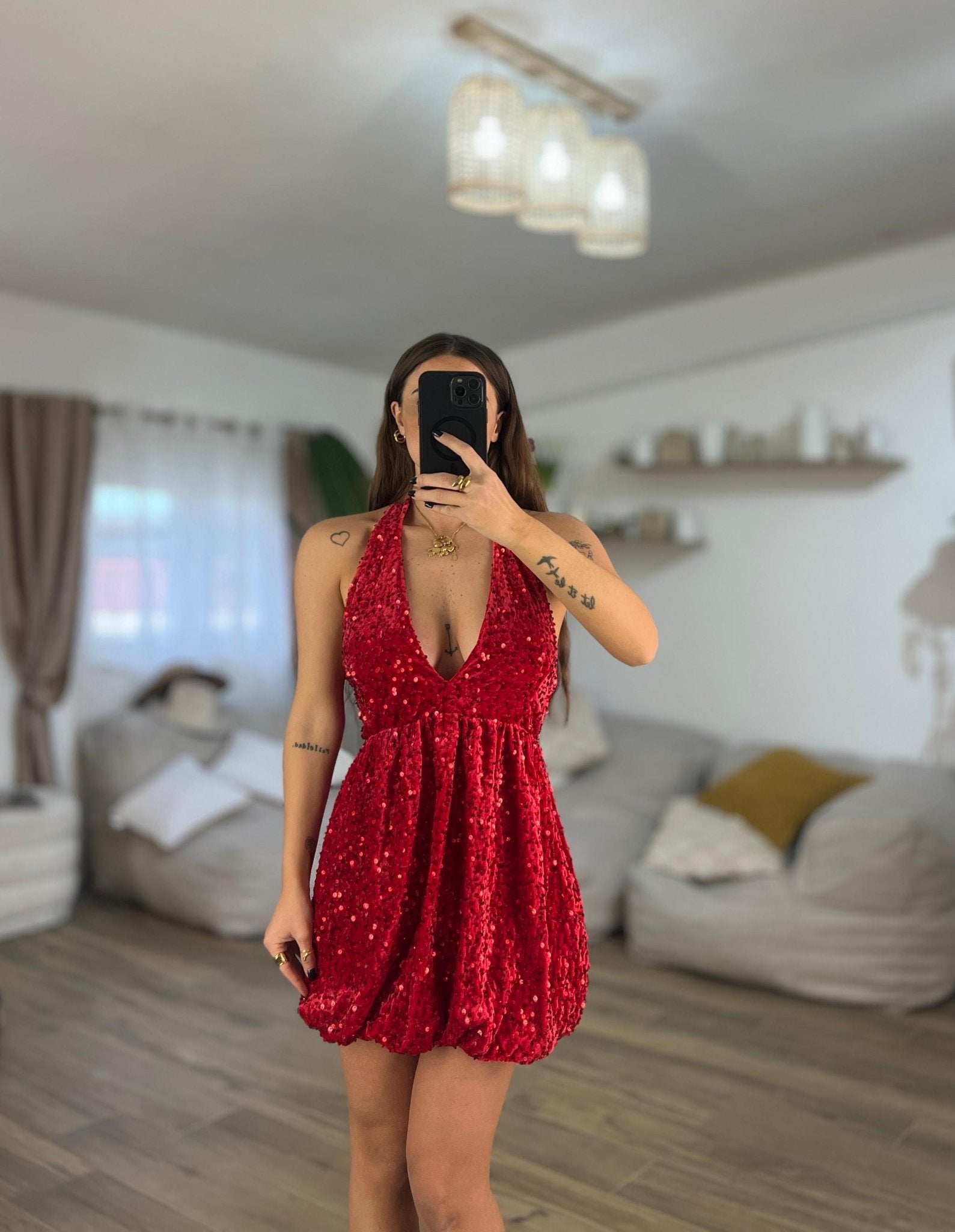 Vestito Delma 25989 (rosso) - Frida Shop