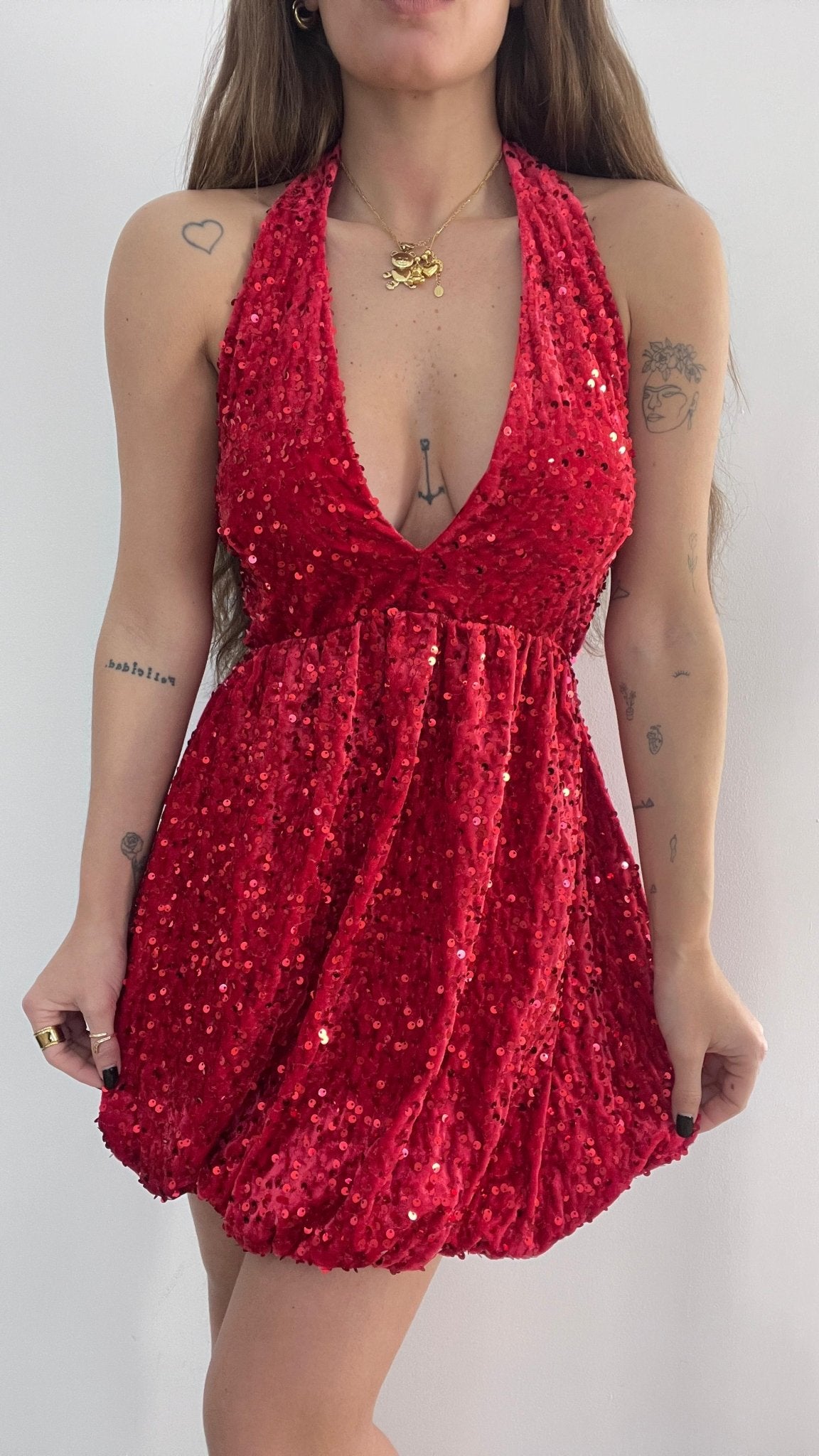 Vestito Delma 25989 (rosso) - Frida Shop