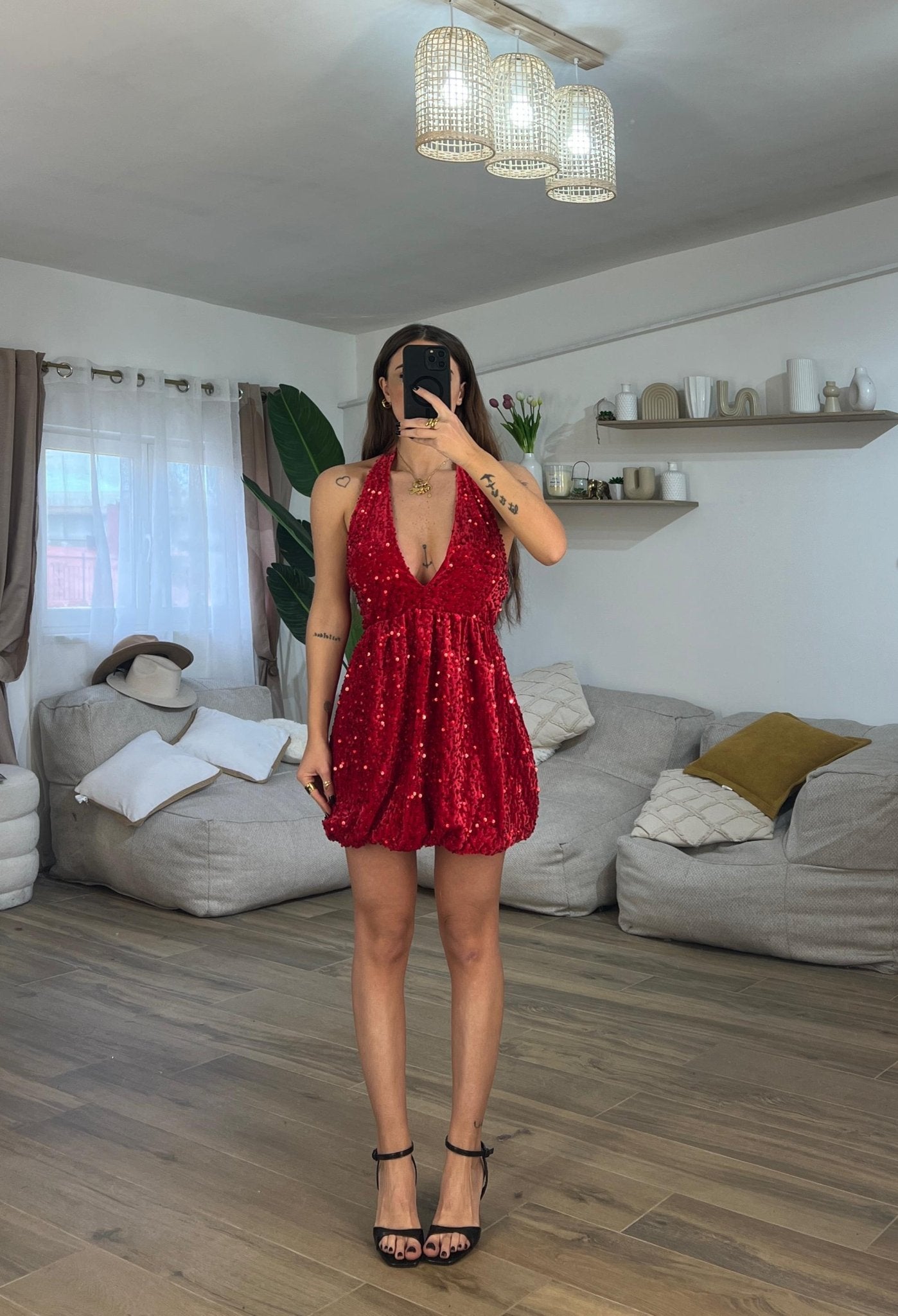 Vestito Delma 25989 (rosso) - Frida Shop