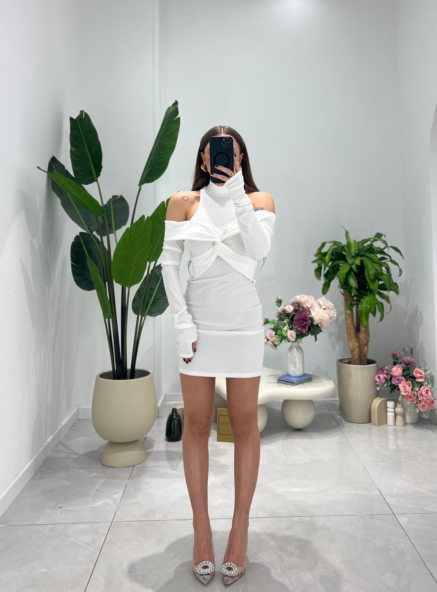 Vestito Enea 26223 - BIANCO - Frida Shop