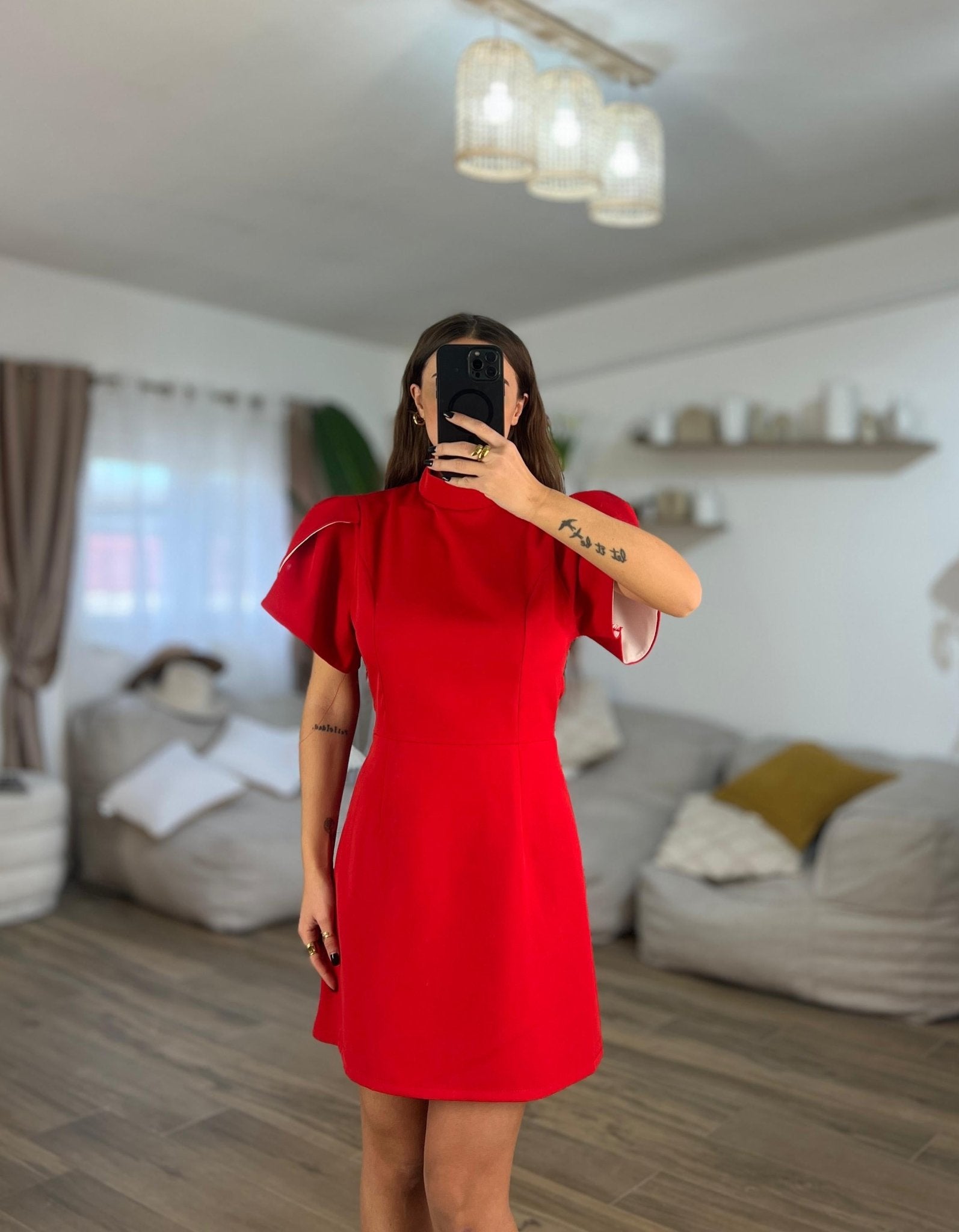Vestito Glam 6695 (rosso) - Frida Shop