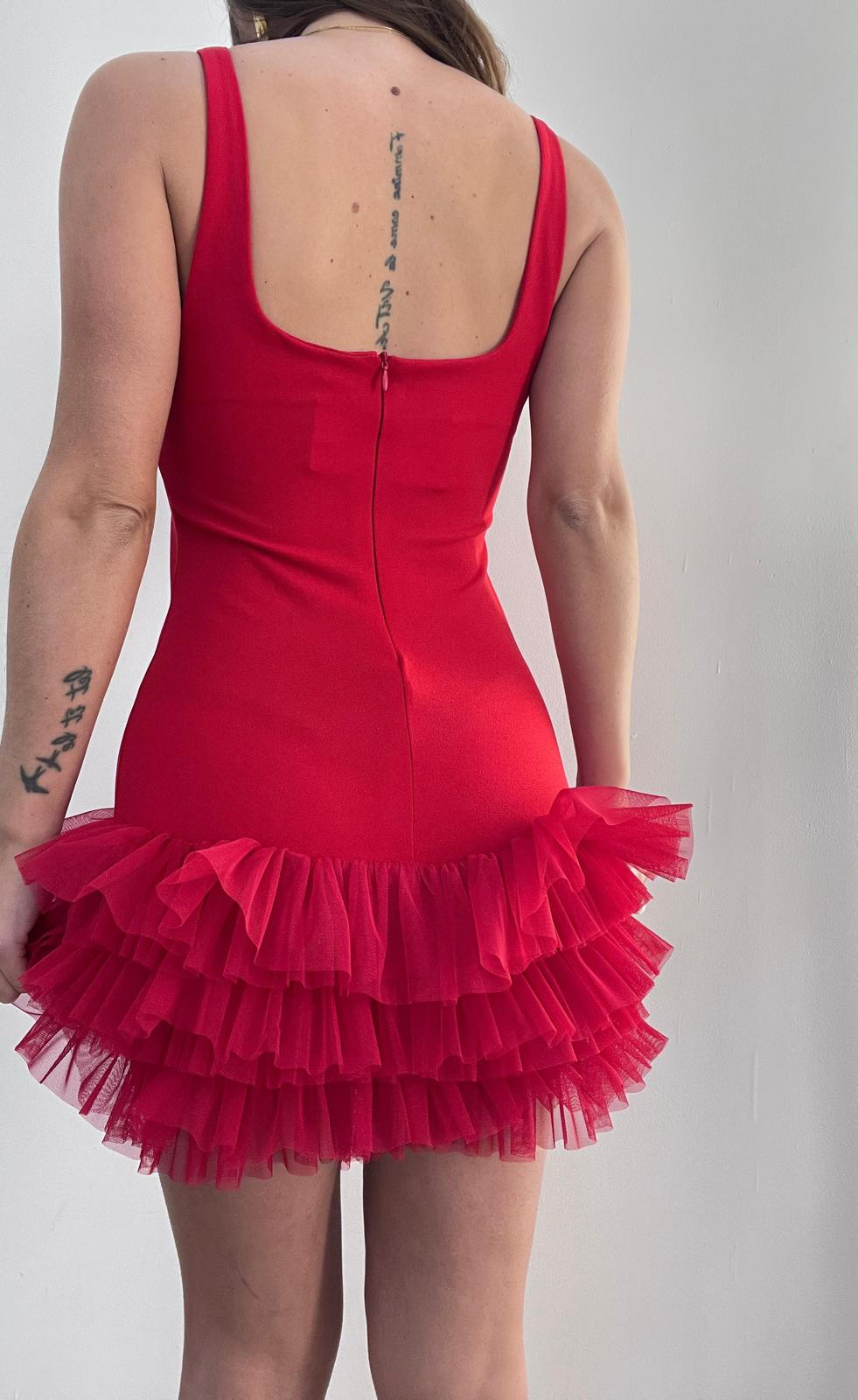 Vestito Lenora 11025 (rosso) - Frida Shop