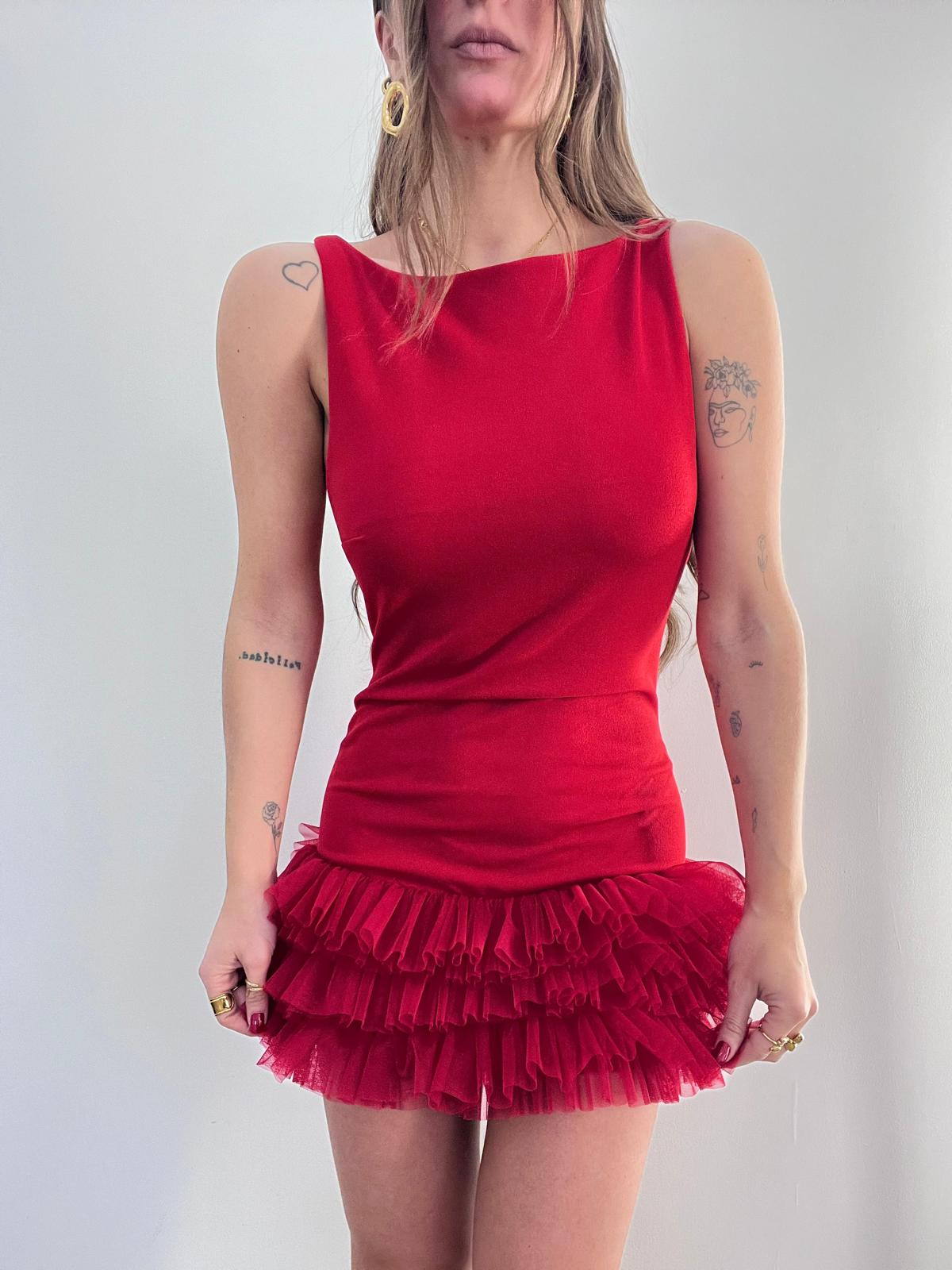 Vestito Lenora 11025 (rosso) - Frida Shop