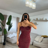 Vestito Maidera 18246 (wine) - Frida Shop