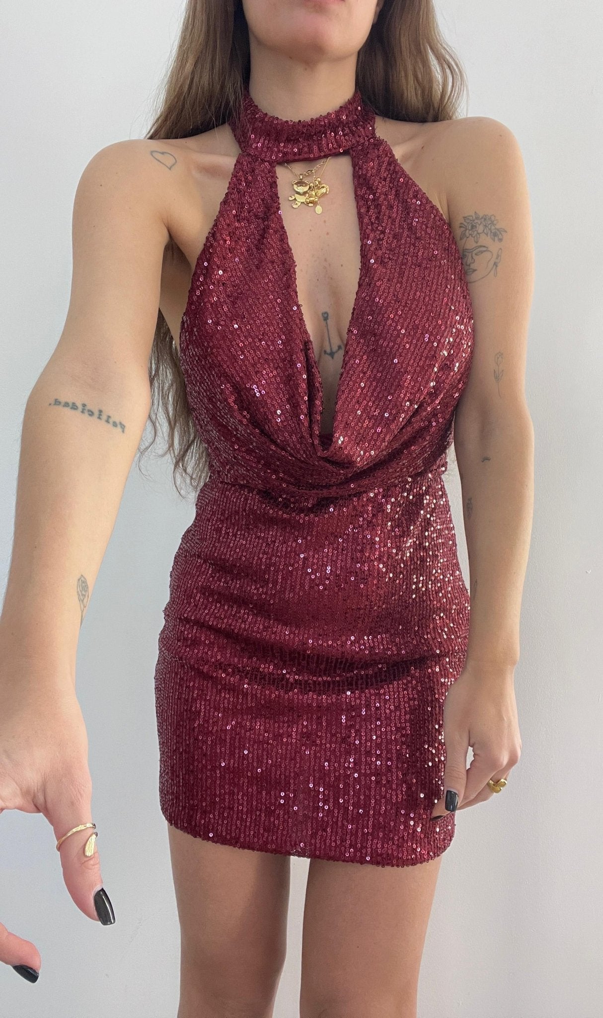 Vestito Rasha 25924 (wine) - Frida Shop