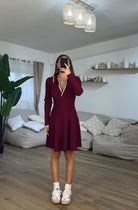 Vestito Yamilla 6830(bordeaux) - Frida Shop