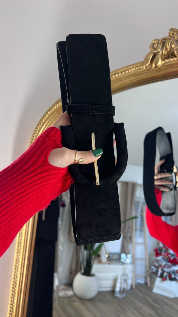 Cintura con elastico in camoscio - Frida Shop