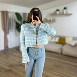 Giacca crop tweed Cynthia 2335 - Frida Shop