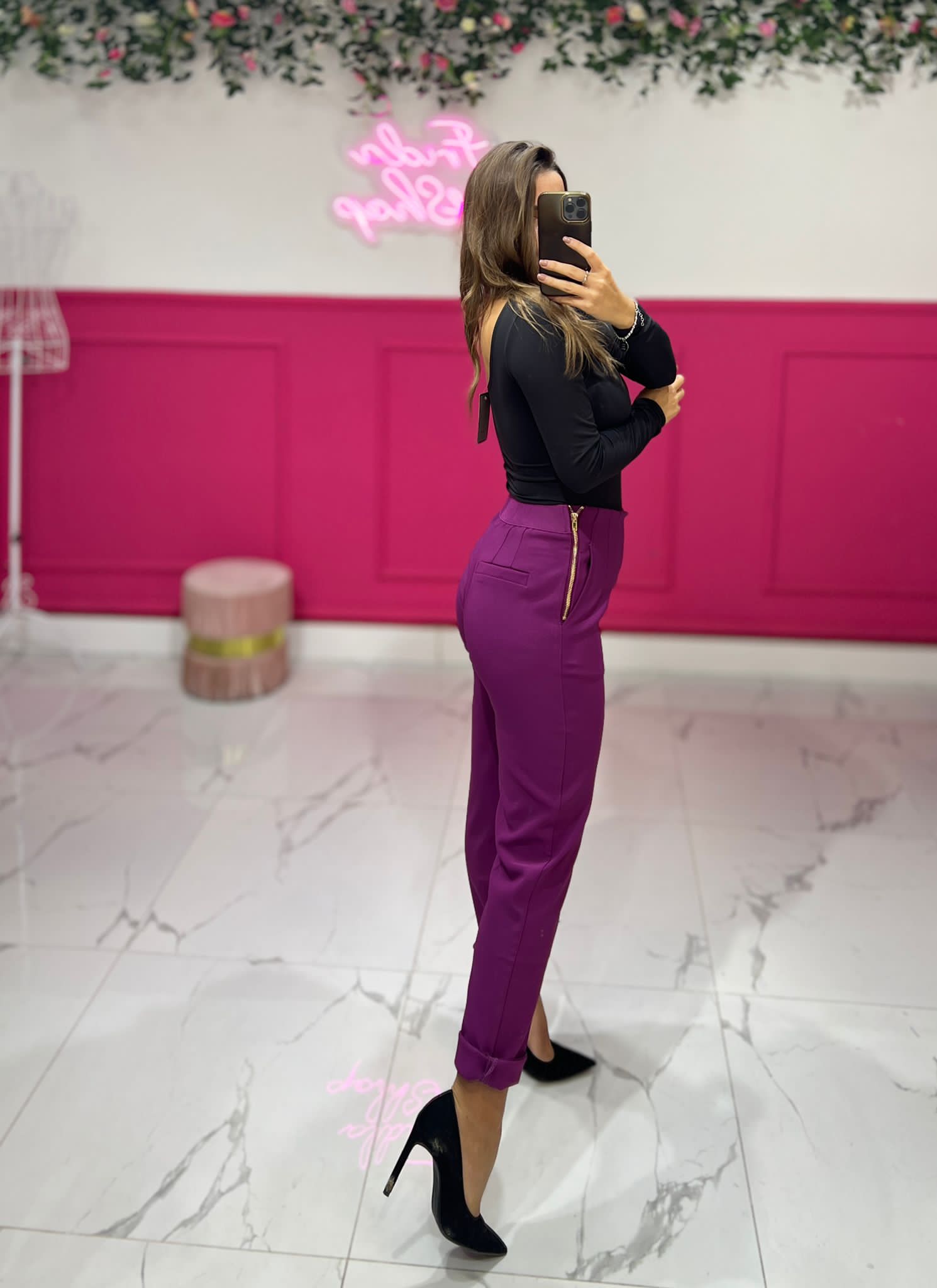 Pantalone in cotone elastico 877 - Frida Shop