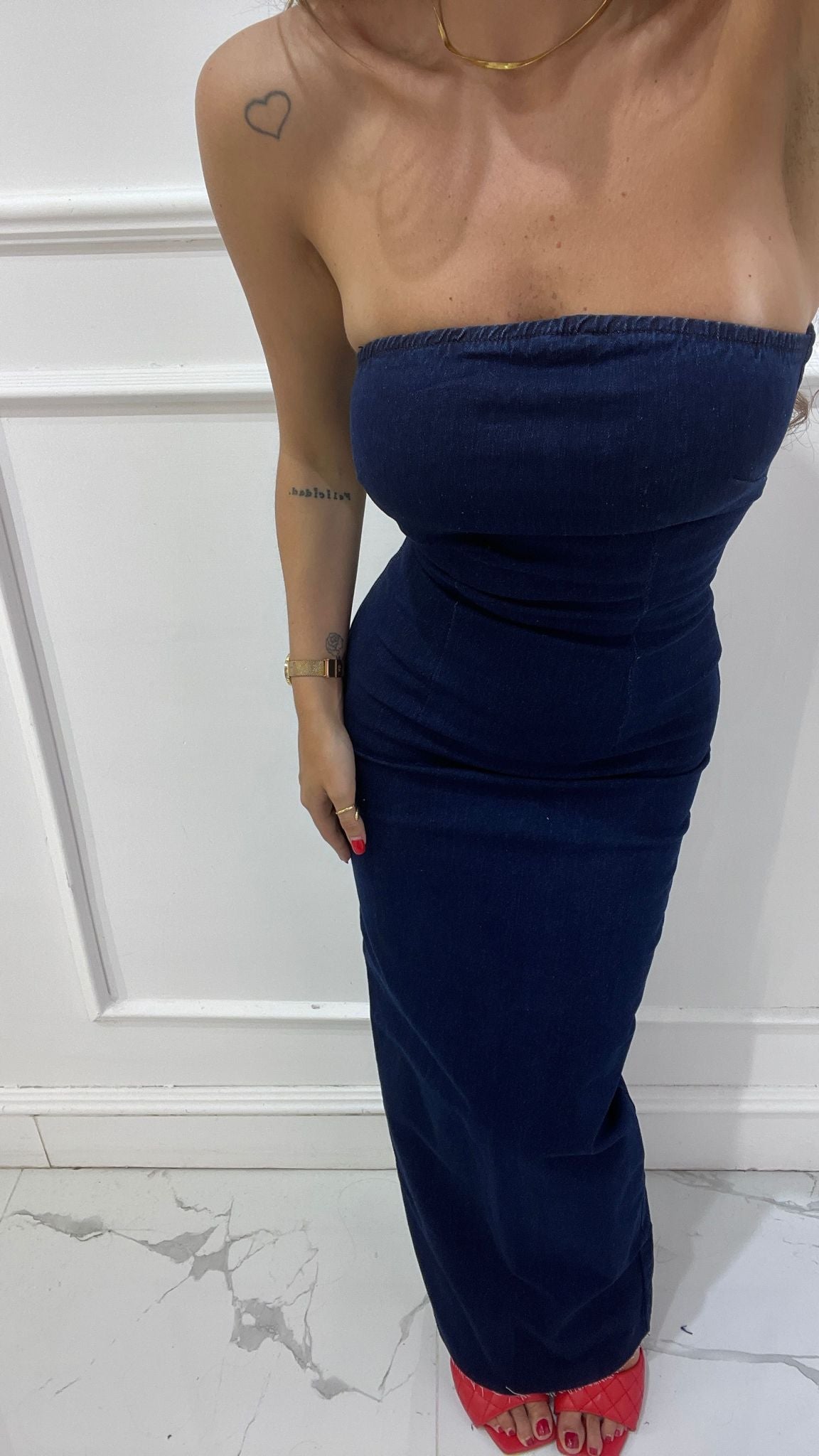 Vestito Raquel Denim 1375 - Frida Shop